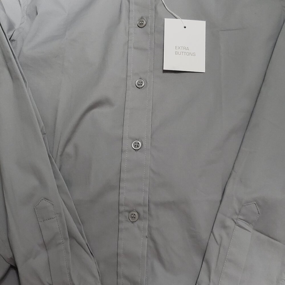 Vicotria's Secret Moda International Button Down Top -Gray - Picture 10 of 11